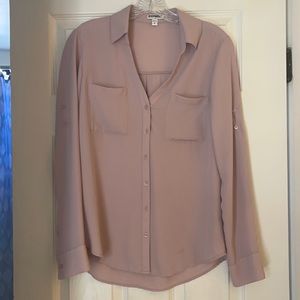 Express women’s button down work shirt